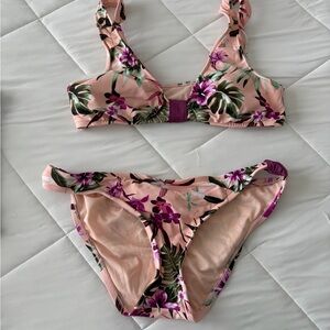 Target Women Swim Floral Bikini Set - Pink, Purple, Green